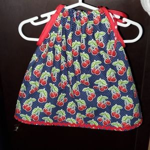 Baby cherry pattern dress